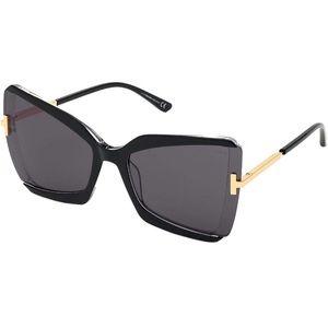 Tom Ford FT0766 03A Black FT0766 Butterfly Sunglasses 63mm